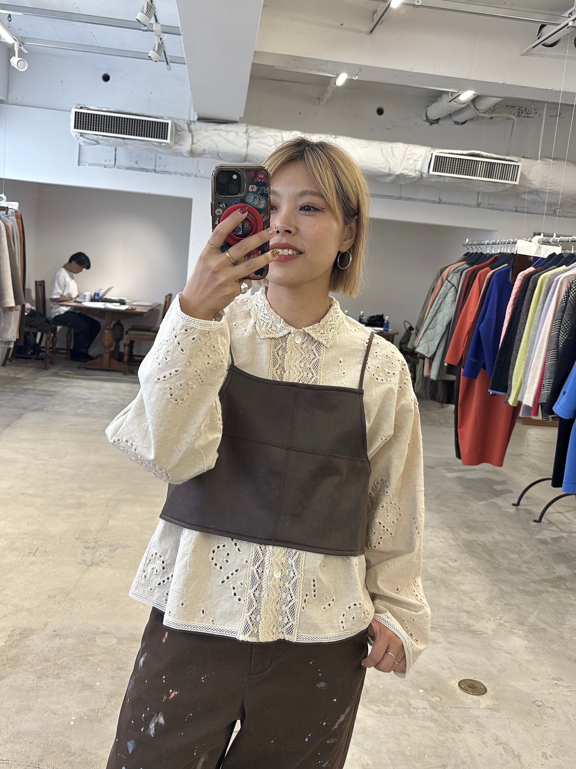 【予約⚡︎販売】モッチモチダンボール箔プリントビスチェ／8651702／LE MÉLANGE／2026 AW #2
