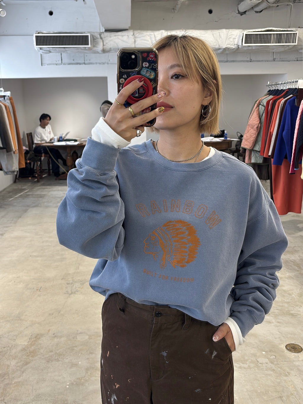 受付終了【予約⚡︎販売】裏起毛フロッキープリントスウェット／8651006／LE MÉLANGE／2026 AW #2
