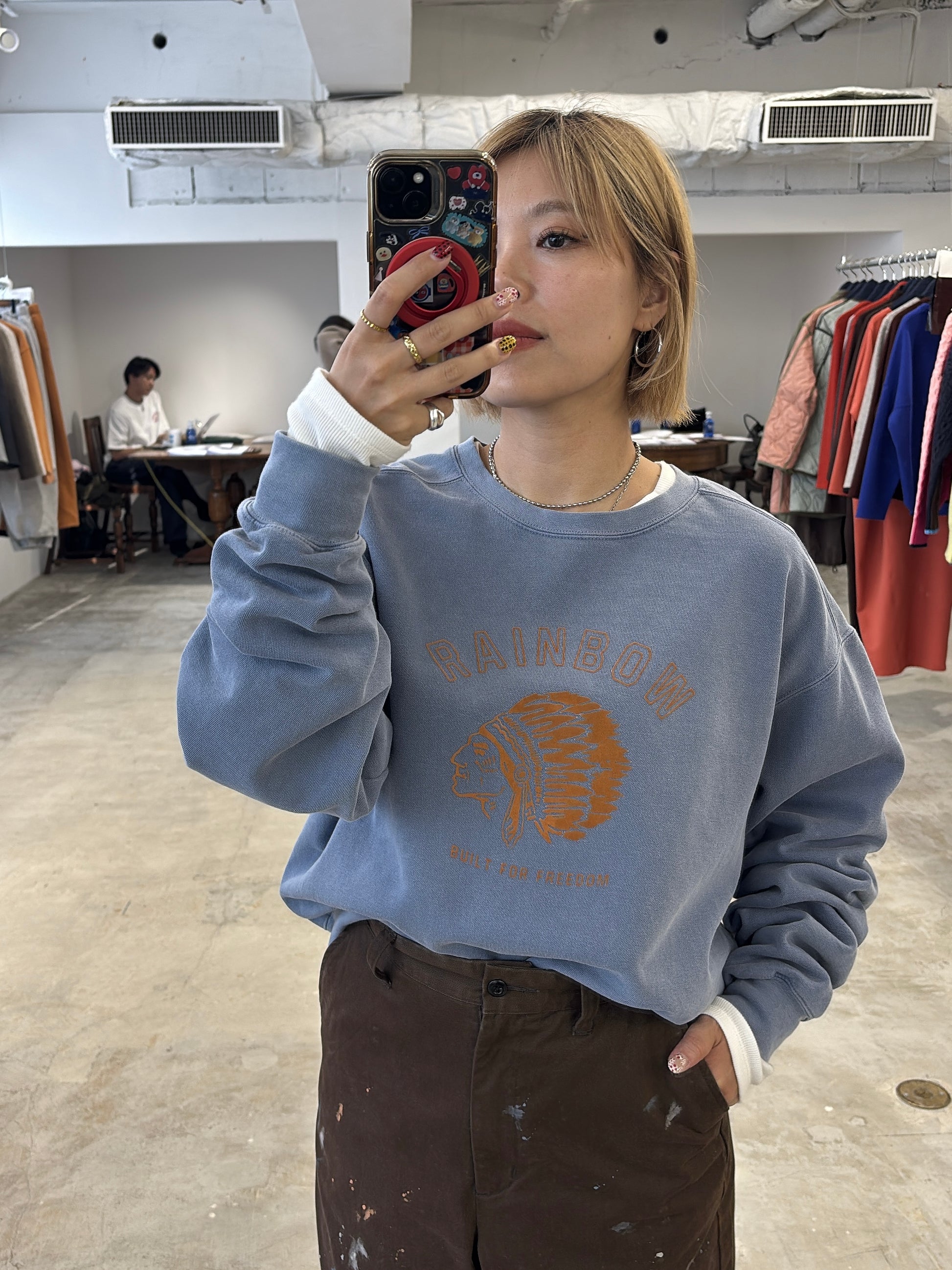 【予約⚡︎販売】裏起毛フロッキープリントスウェット／8651006／LE MÉLANGE／2026 AW #2
