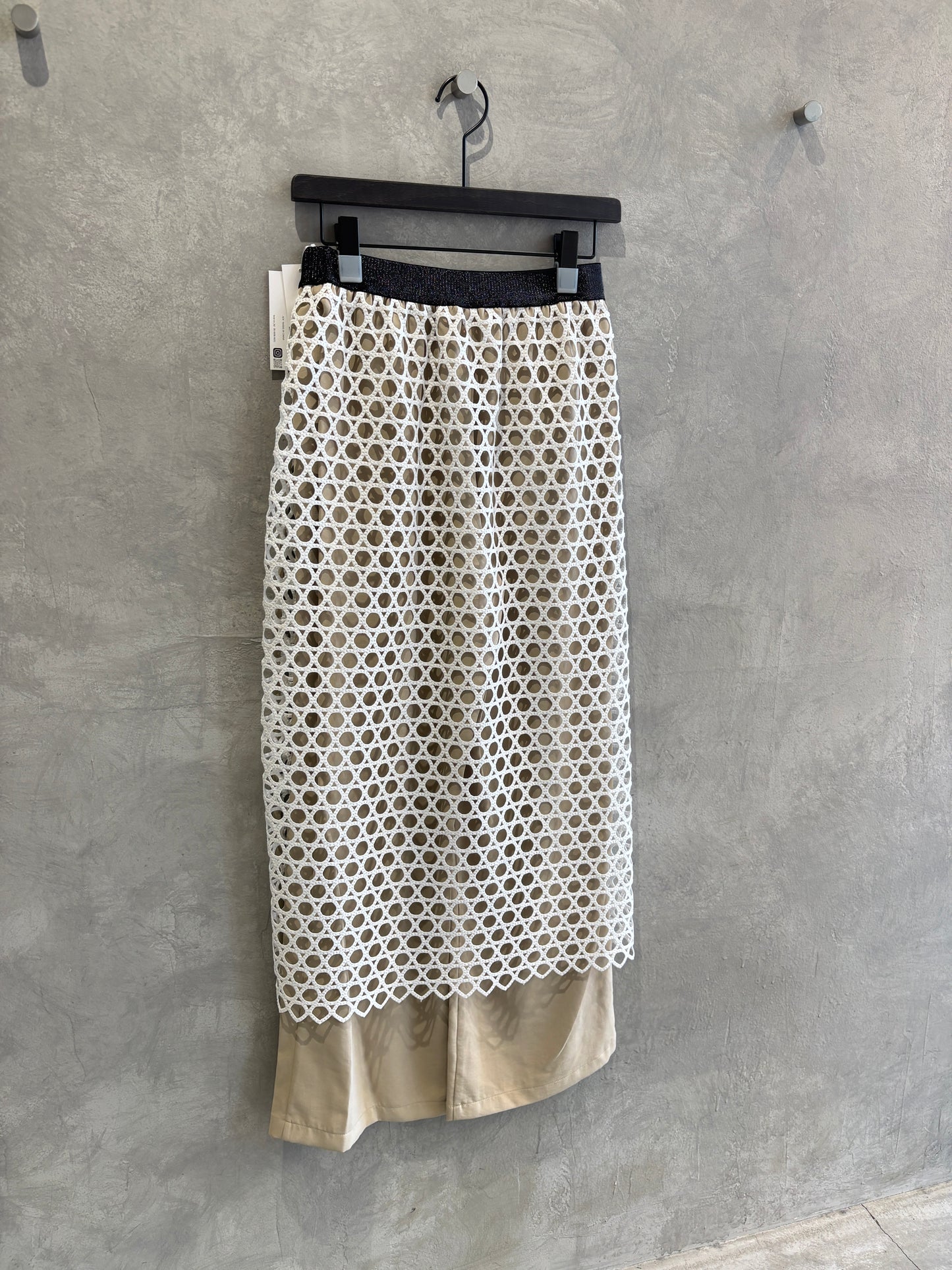 メッシュレイヤードパンツ／LHELBIE