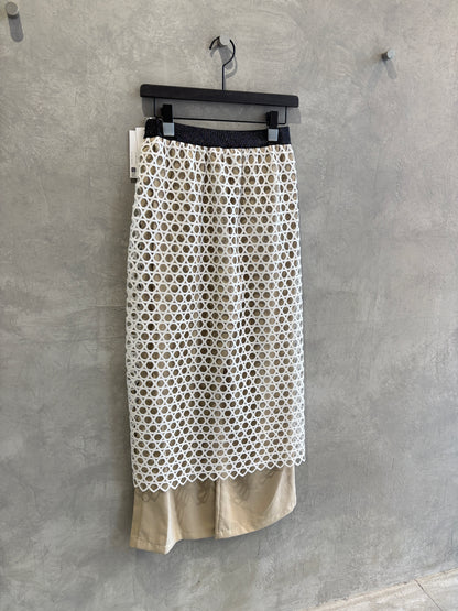 メッシュレイヤードパンツ／LHELBIE