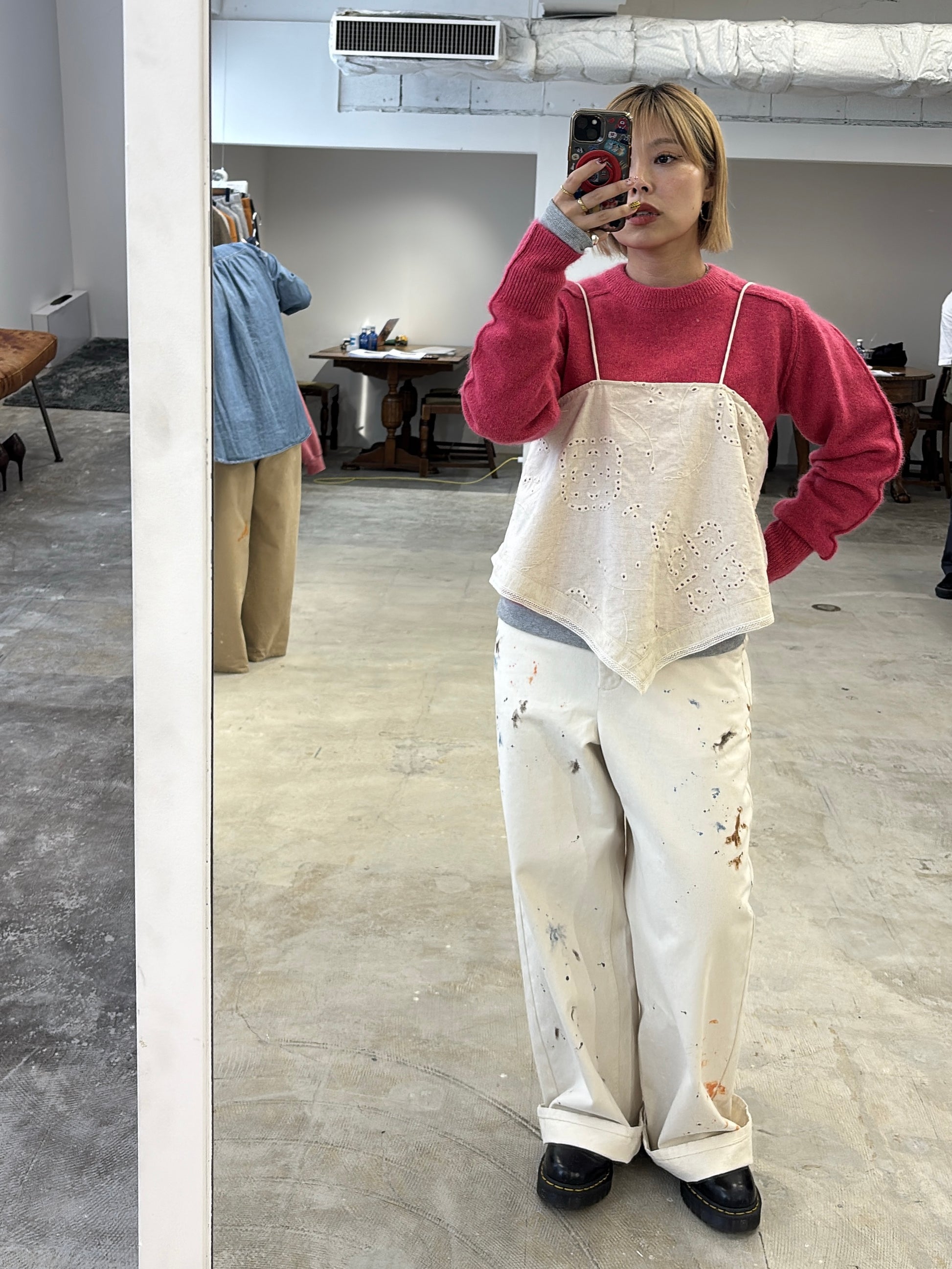 【予約⚡︎販売】ペイントチノパンツ／8653501／LE MÉLANGE／2026 AW #2