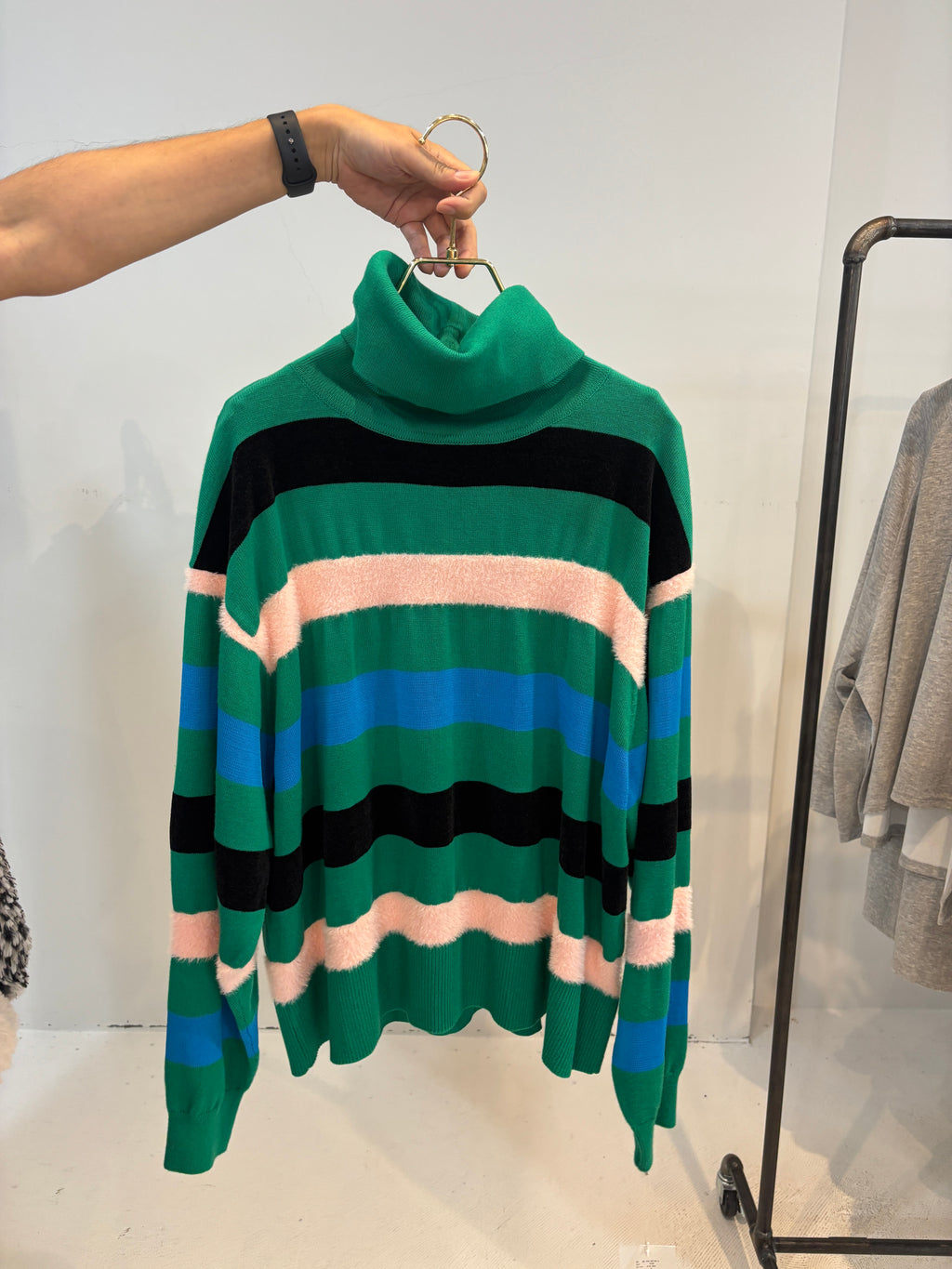 受付終了【予約⚡︎販売】異素材ボーダータートルニット／MG KN-26120-A／MARGAUX VINTAGE／2026 AW＃2