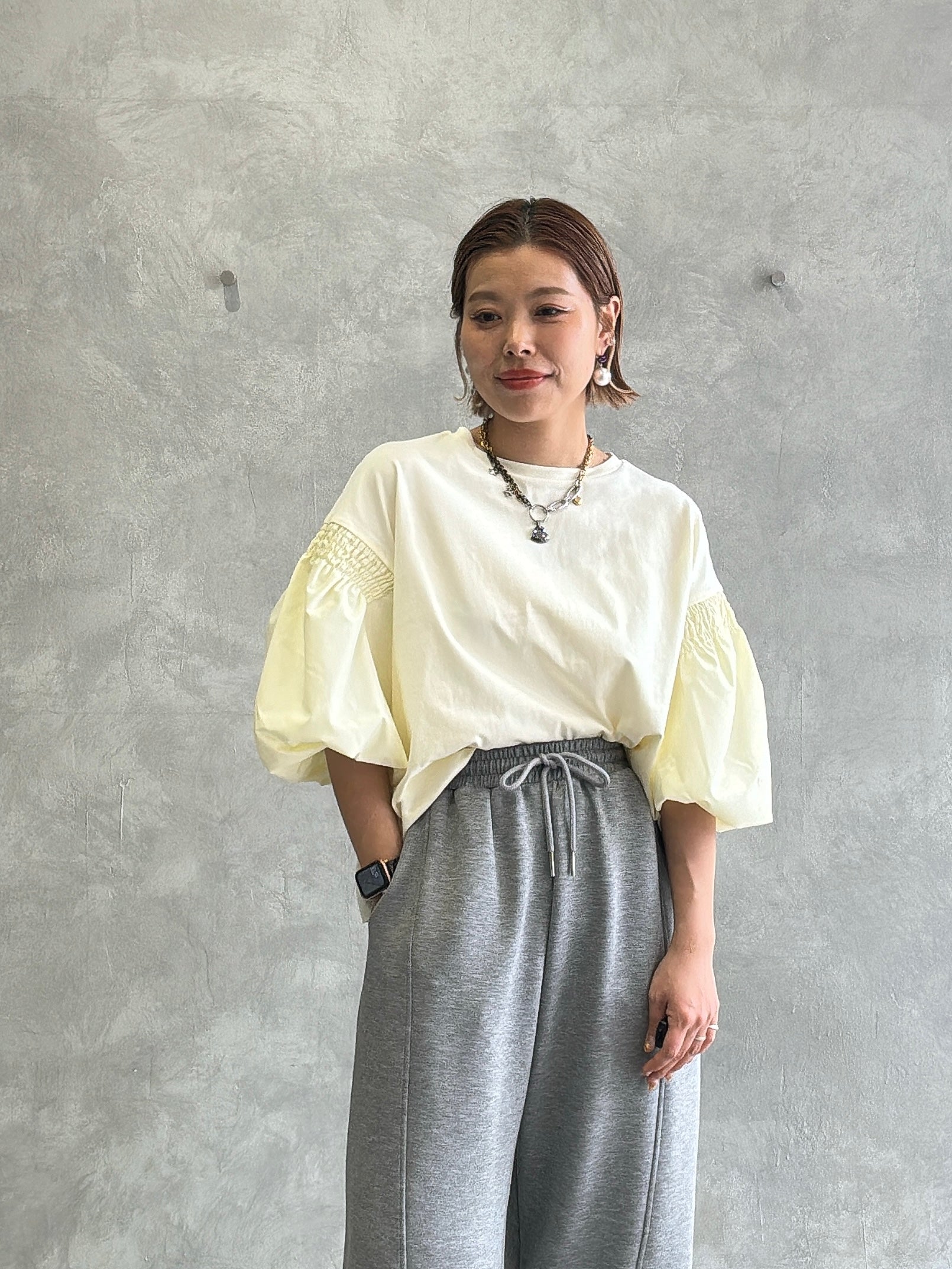 パフスリーブ⚡︎デザイントップス