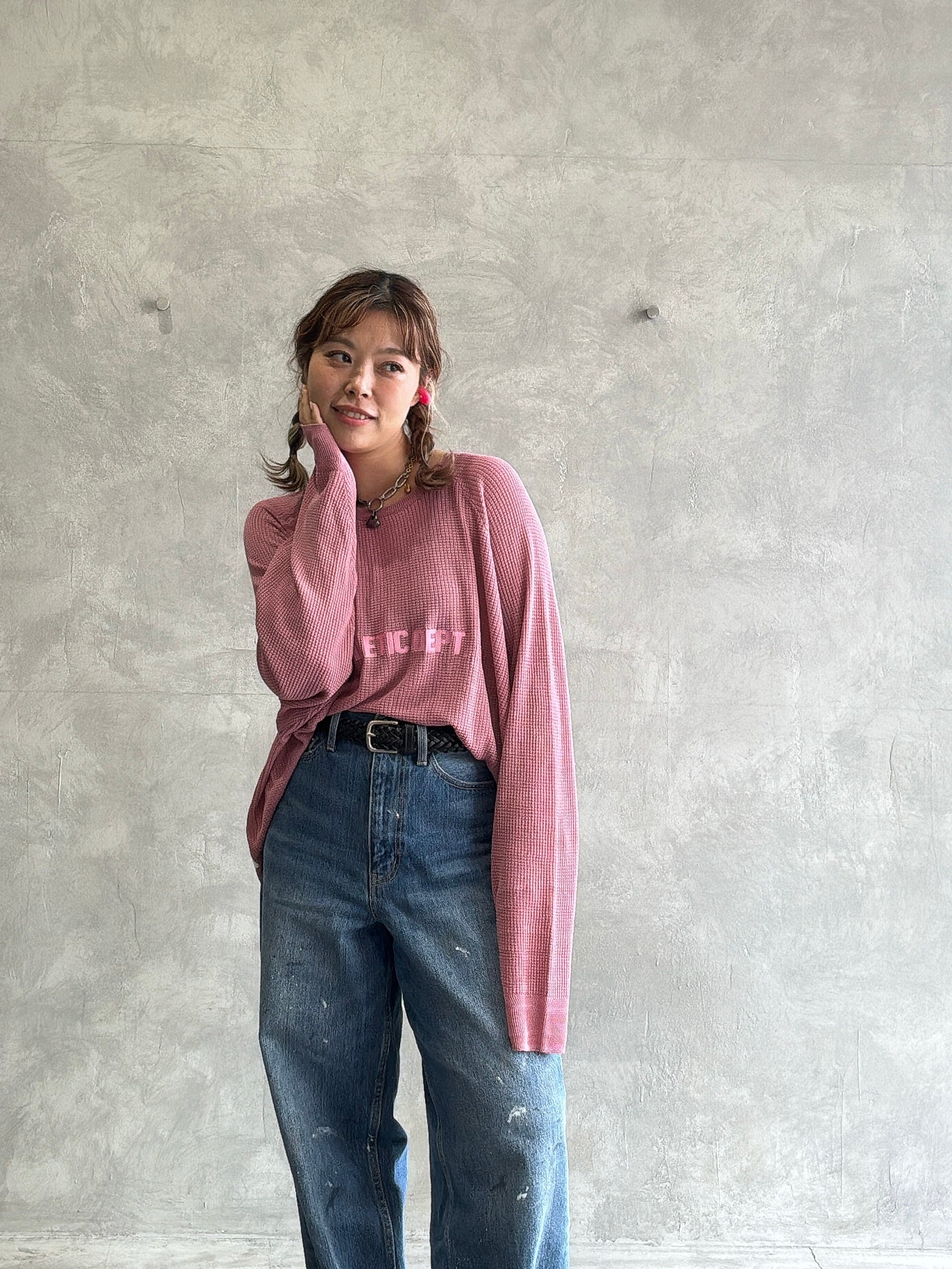 ワッフルドルマンロンT／flamingo firm