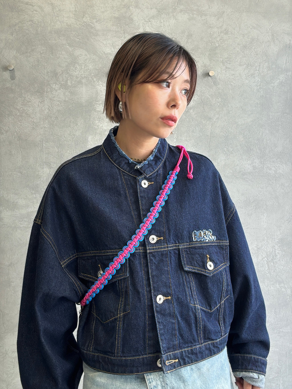 ⭐︎コラボ【予約販売】ザナインズカラーの2way仕様スマホショルダー／ホイップウェーブ＆パール／受注生産