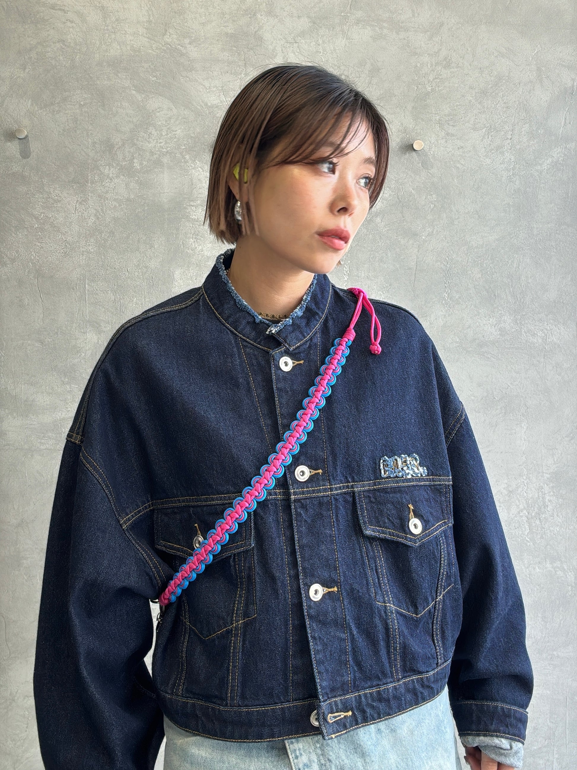 ⭐︎コラボ【予約販売】ザナインズカラーの2way仕様スマホショルダー／ホイップウェーブ＆パール／受注生産