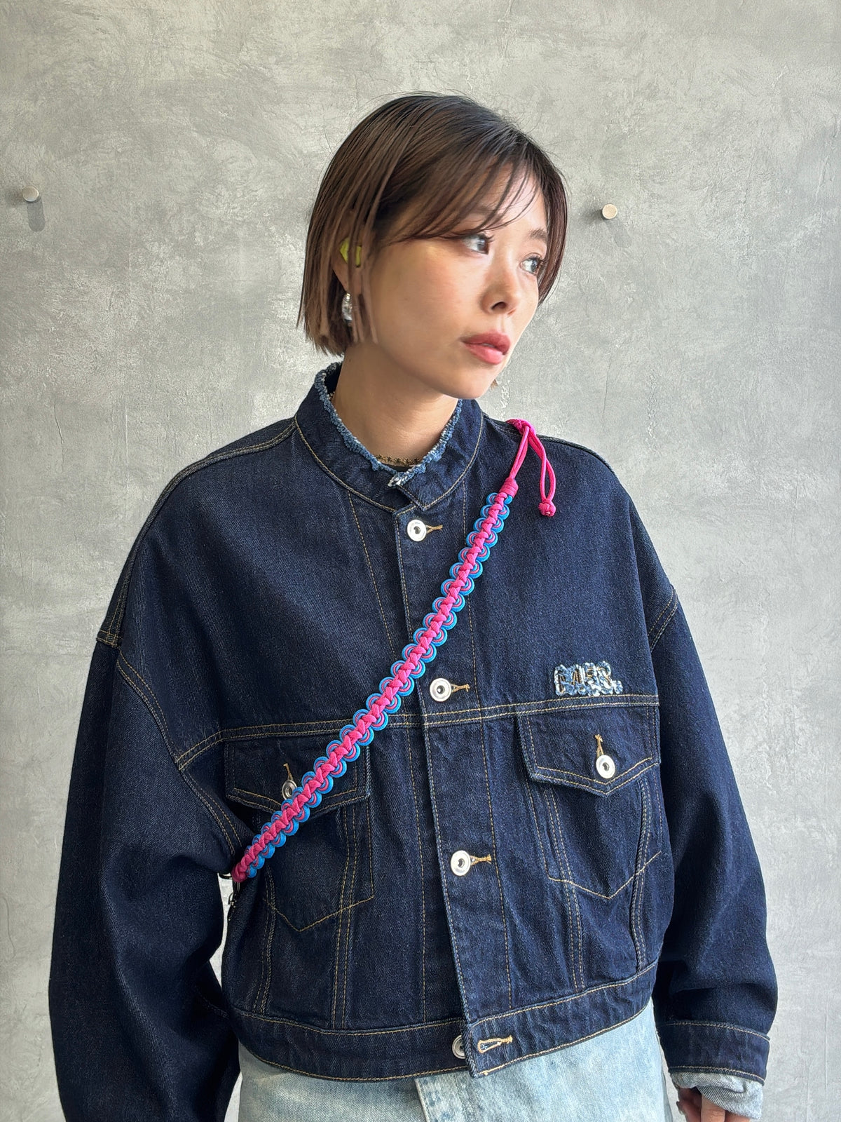 受付終了⭐︎コラボ【予約販売】ザナインズカラーの2way仕様スマホショルダー／ホイップウェーブ＆パール／受注生産