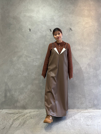 ダブルガーゼノーカラーシャツ／LE MÉLANGE