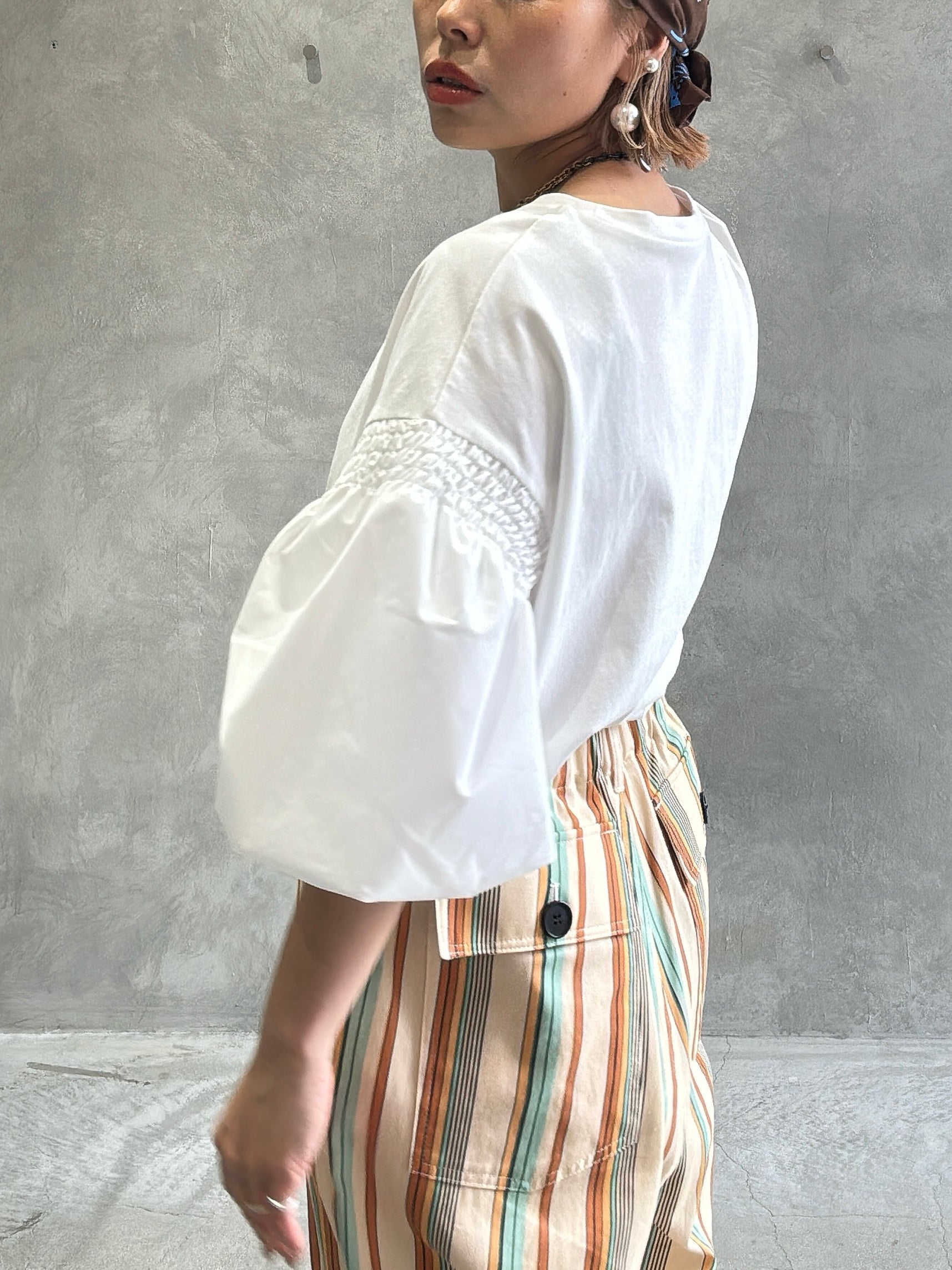 パフスリーブ⚡︎デザイントップス