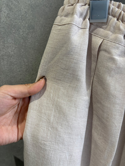 リネンライクワイドパンツ／LHELBIE ／MNMS