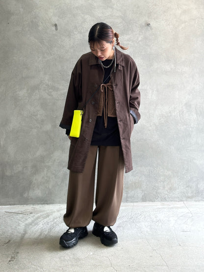 透かしアーガイルニットベスト／CYAN tokyo