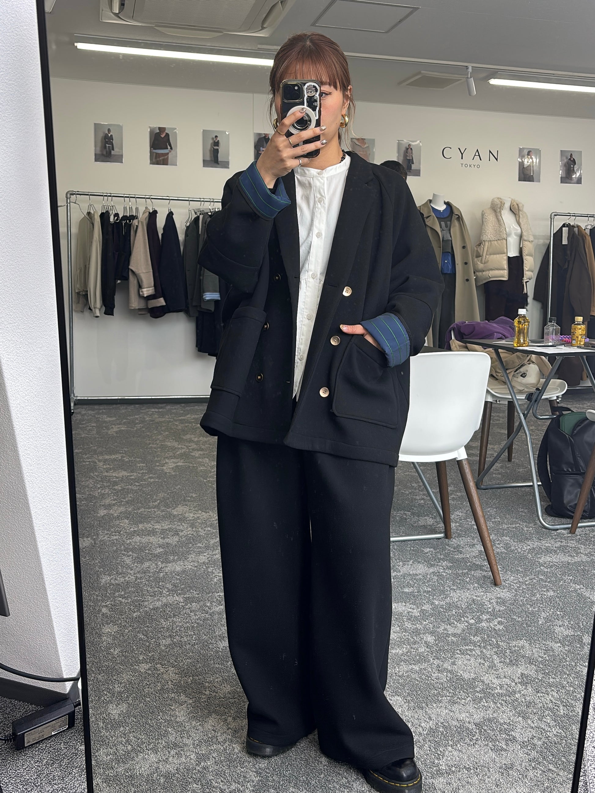 【予約⚡︎販売】マイクロフリースWジャケット／604513／CYAN tokyo／2026 AW#1