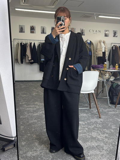 【予約⚡︎販売】マイクロフリースWジャケット／604513／CYAN tokyo／2026 AW#1