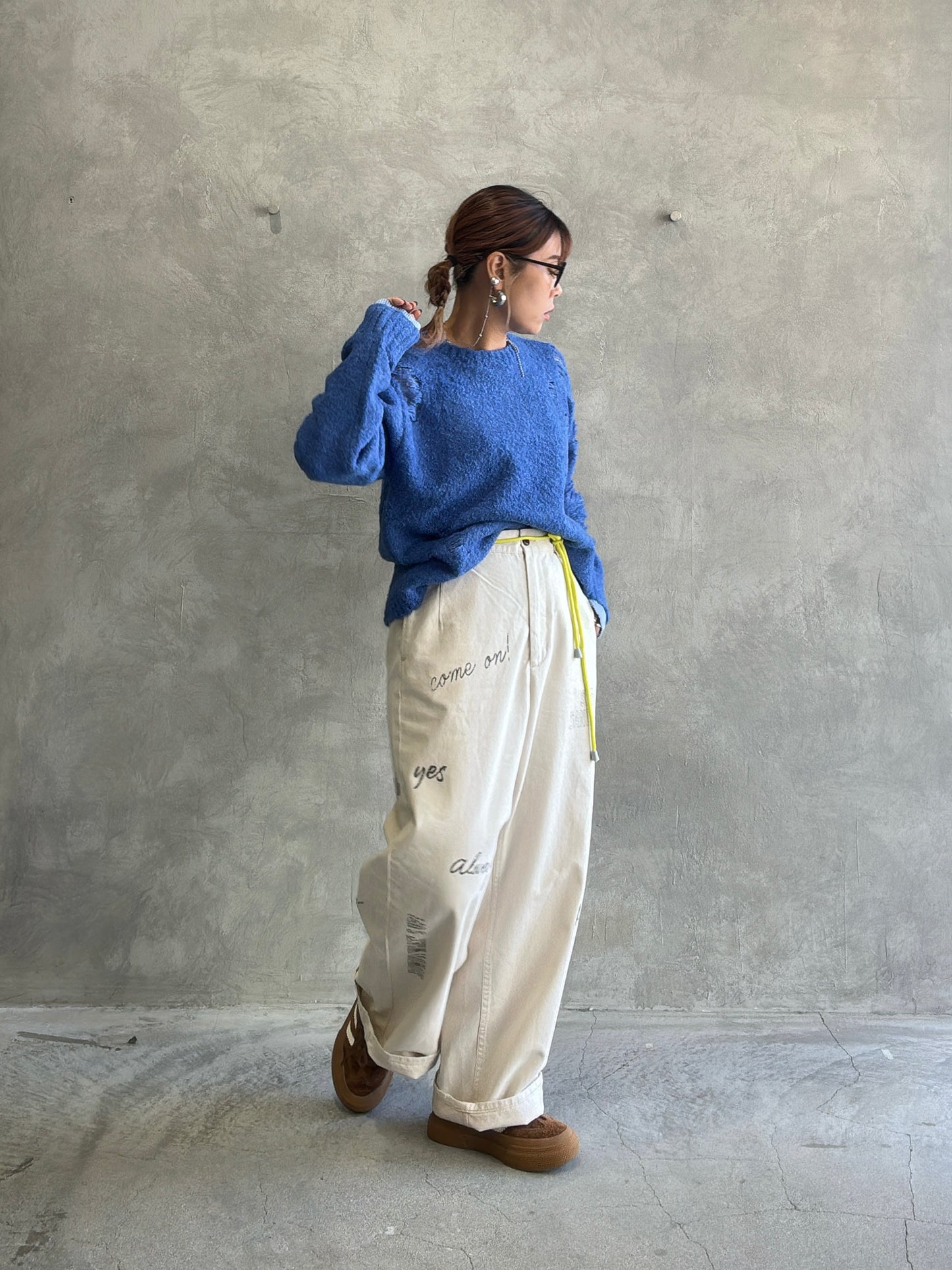 ループヤーンダメージニット／HCAE