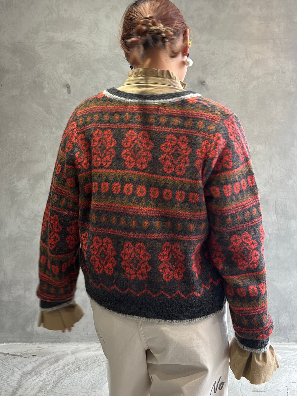 ジャガードカーディガン／LE MÉLANGE