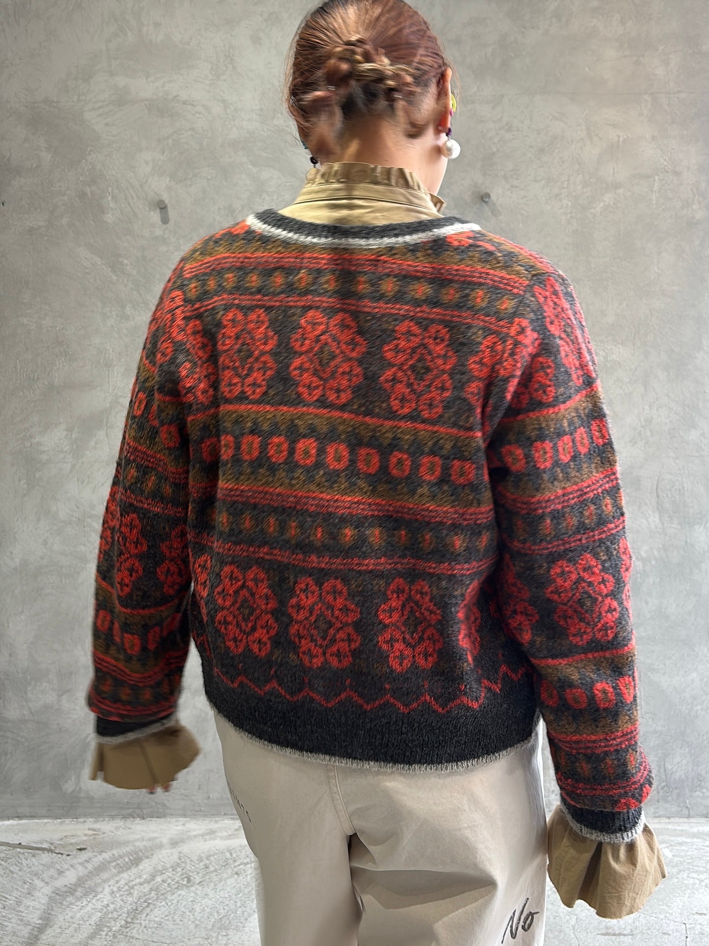 ジャガードカーディガン／LE MÉLANGE