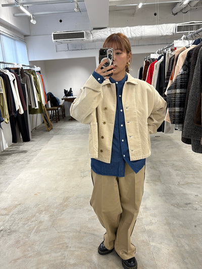 受付終了【予約⚡︎販売】ラインコットンツイルパンツ／#8643503／LE MÉLANGE／2026 AW #1