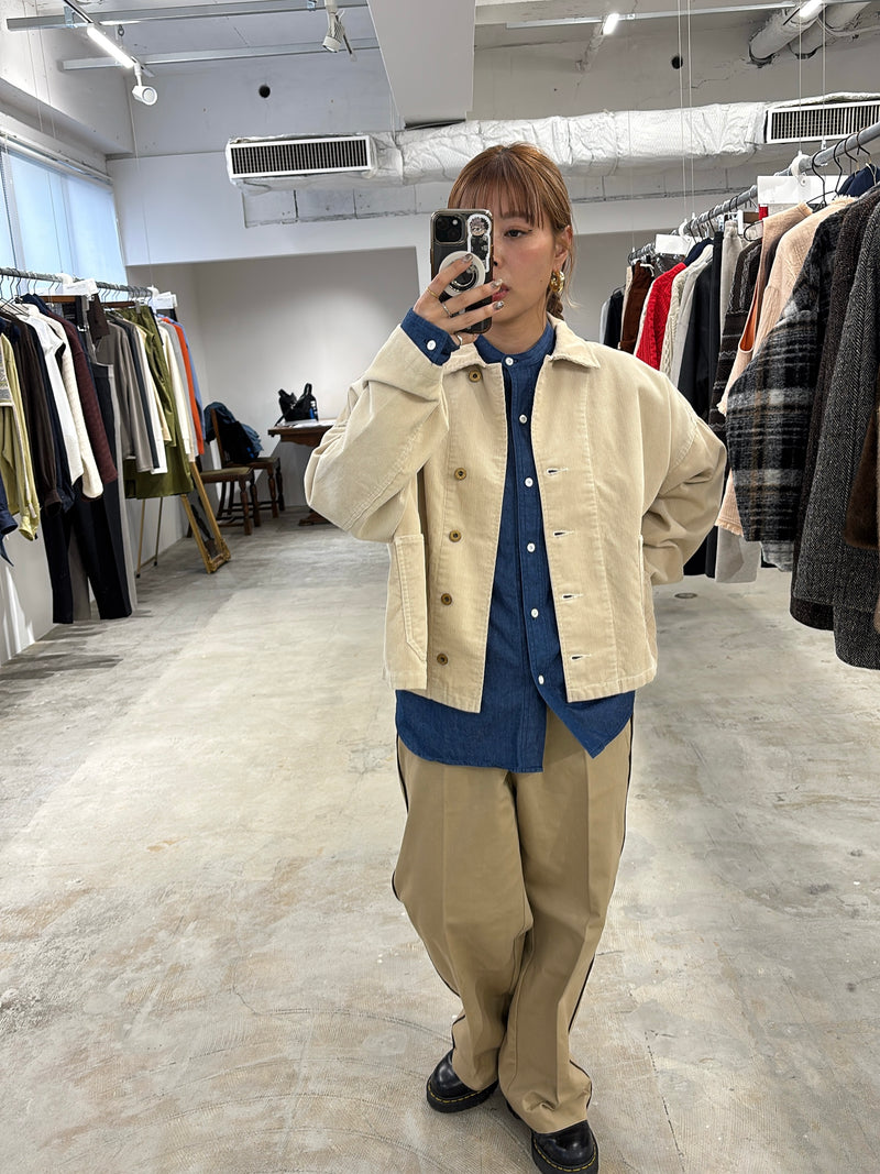 受付終了【予約⚡︎販売】ラインコットンツイルパンツ／#8643503／LE MÉLANGE／2026 AW #1