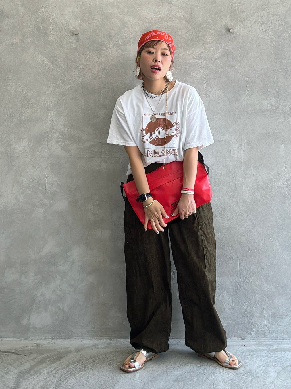 プリントTシャツ／8621008／LE MÉLANGE
