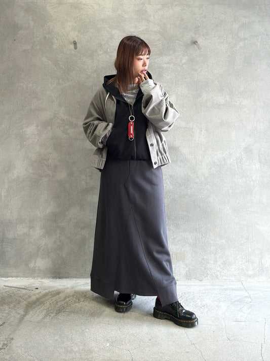 リメイクスウェットスカート／TRANOI