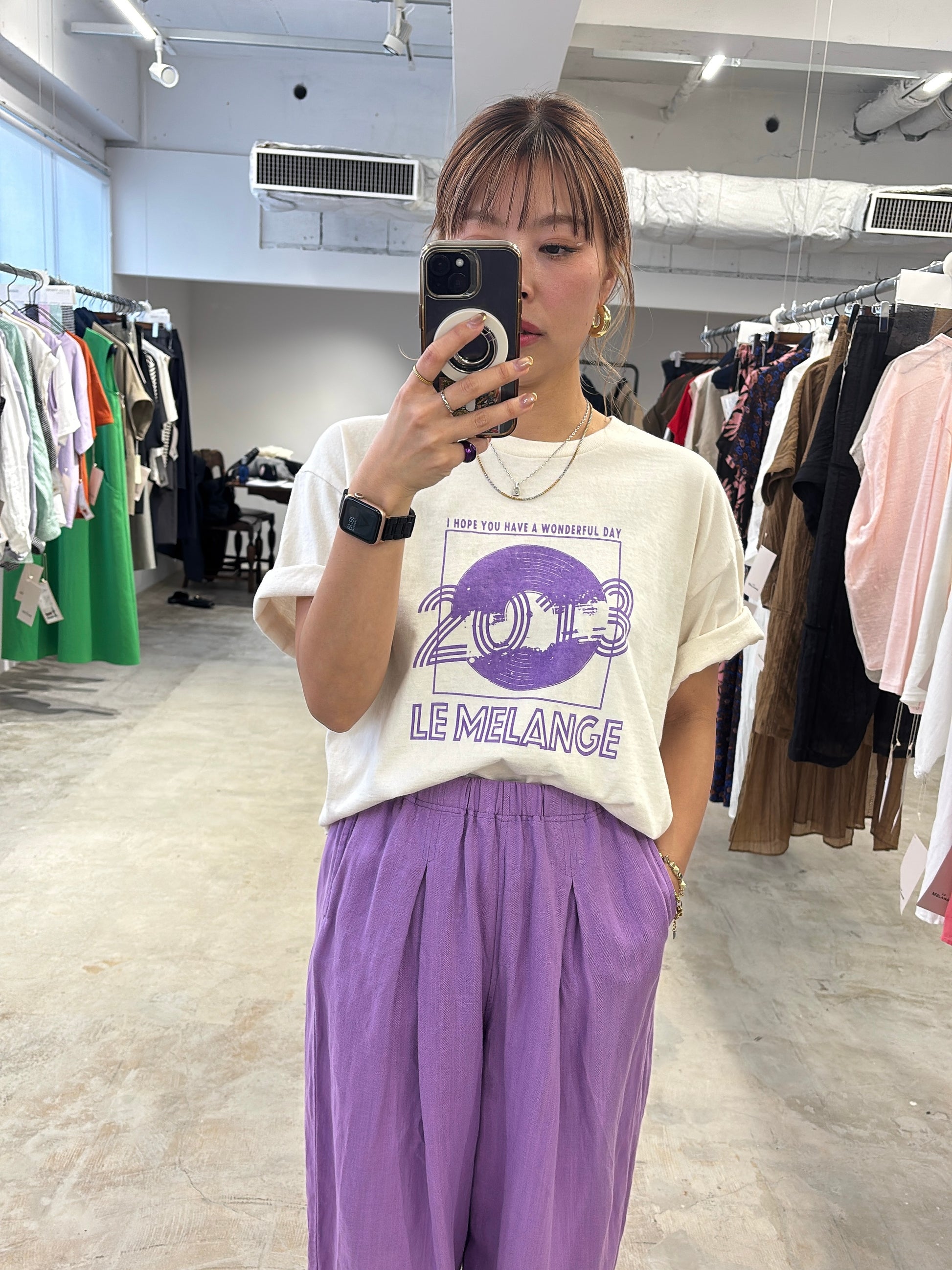 受付終了【予約販売】プリントTシャツ／8621008／LE MÉLANGE／2026 SS#2