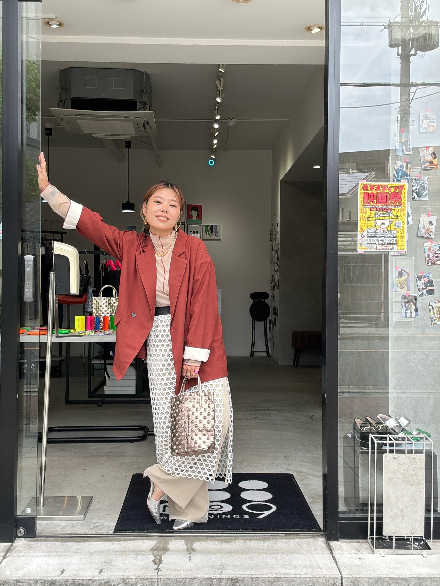 メッシュレイヤードパンツ／LHELBIE