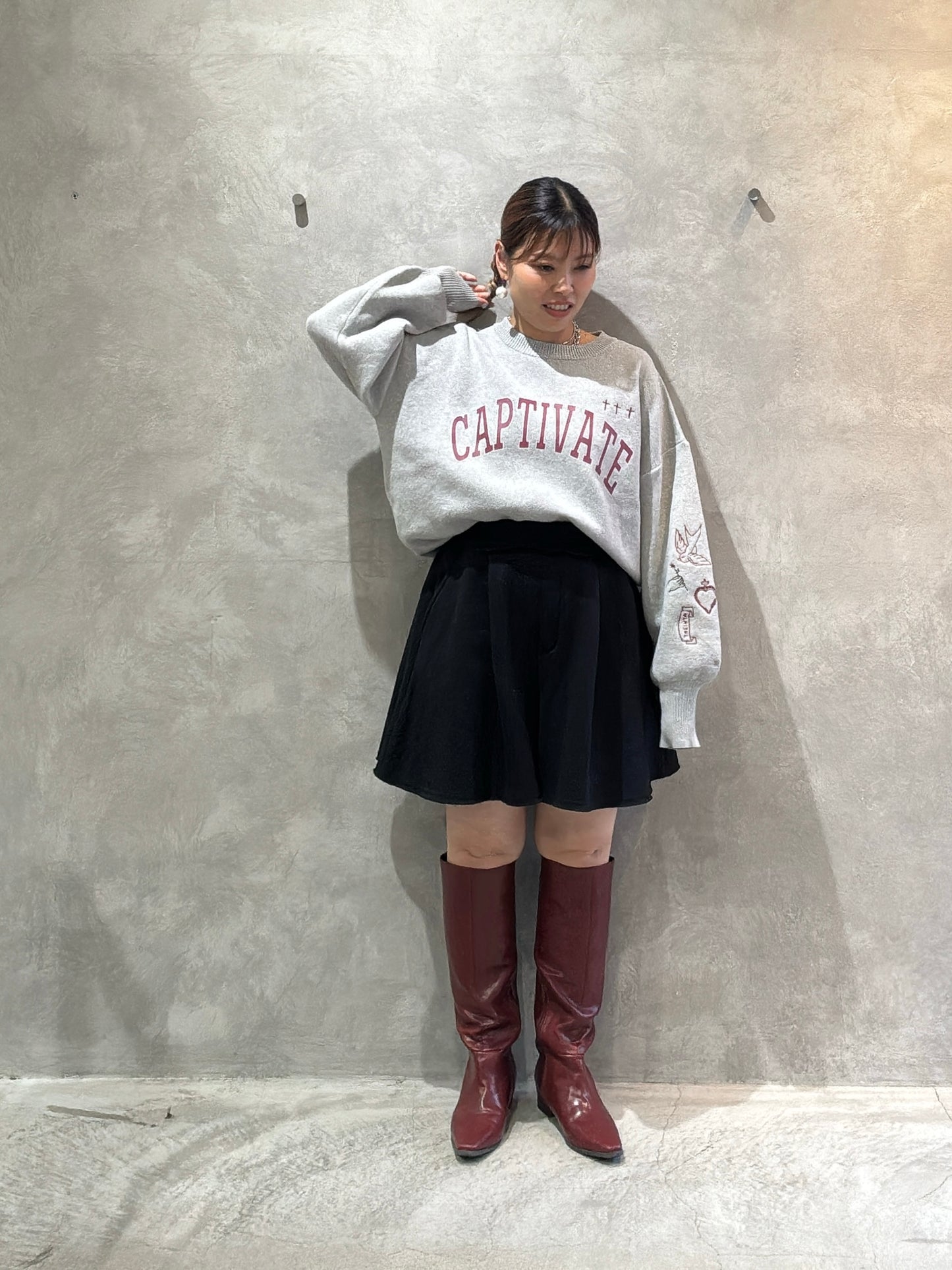 裏起毛フレアショーパン／VERSEAU