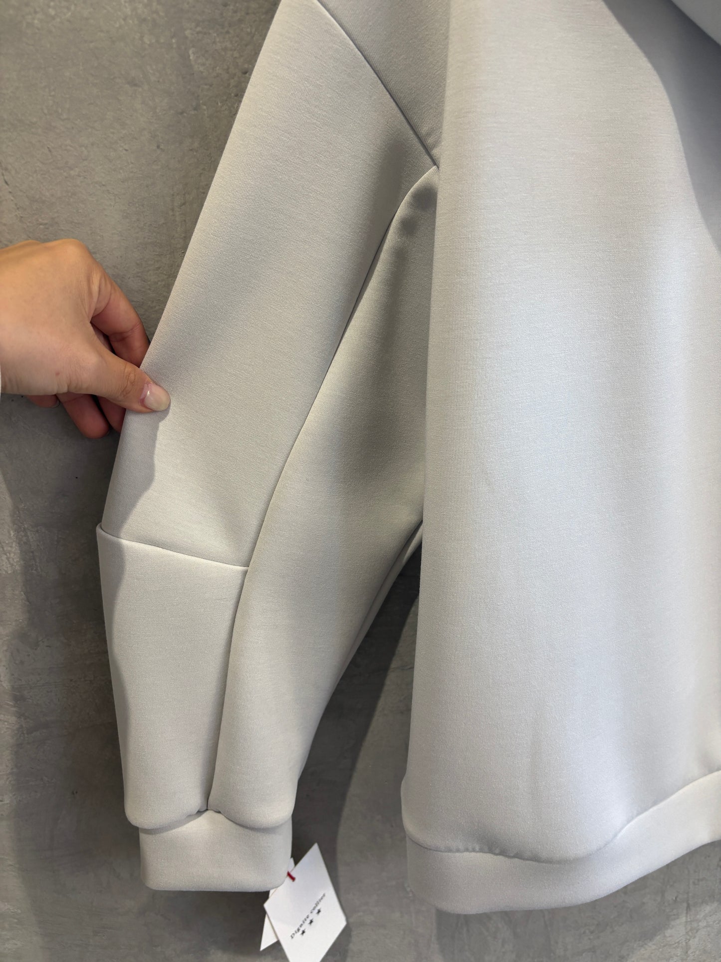 【再入荷】ボンディング「9」刺繍パーカー／Dignite collier