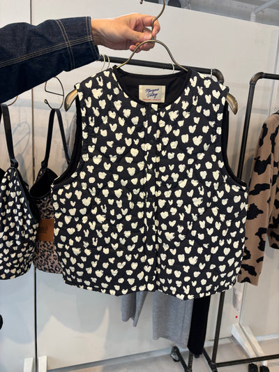 受付終了【予約⚡︎販売】ハート柄パディングベスト／MG JK-26086-A／MARGAUX VINTAGE／2026 AW＃1