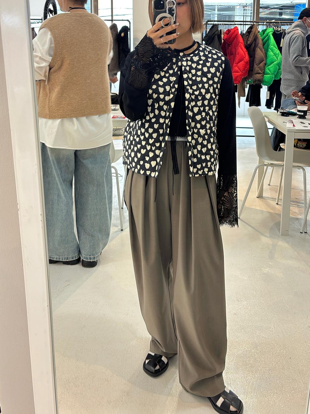受付終了【予約⚡︎販売】ロゴウエストタックパンツ／MG PT-26089-A／MARGAUX VINTAGE／2026 AW＃1