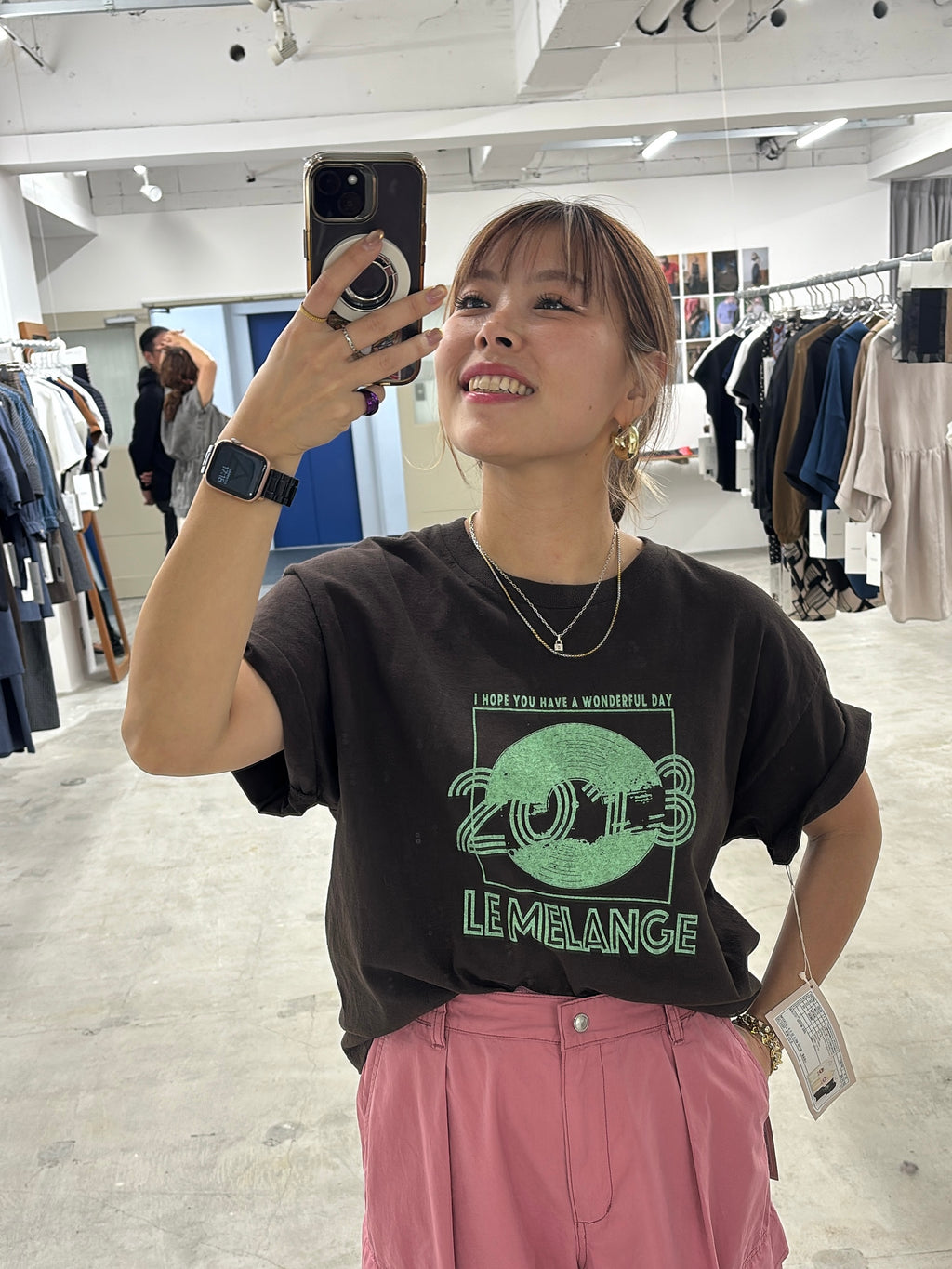 プリントTシャツ／8621008／LE MÉLANGE