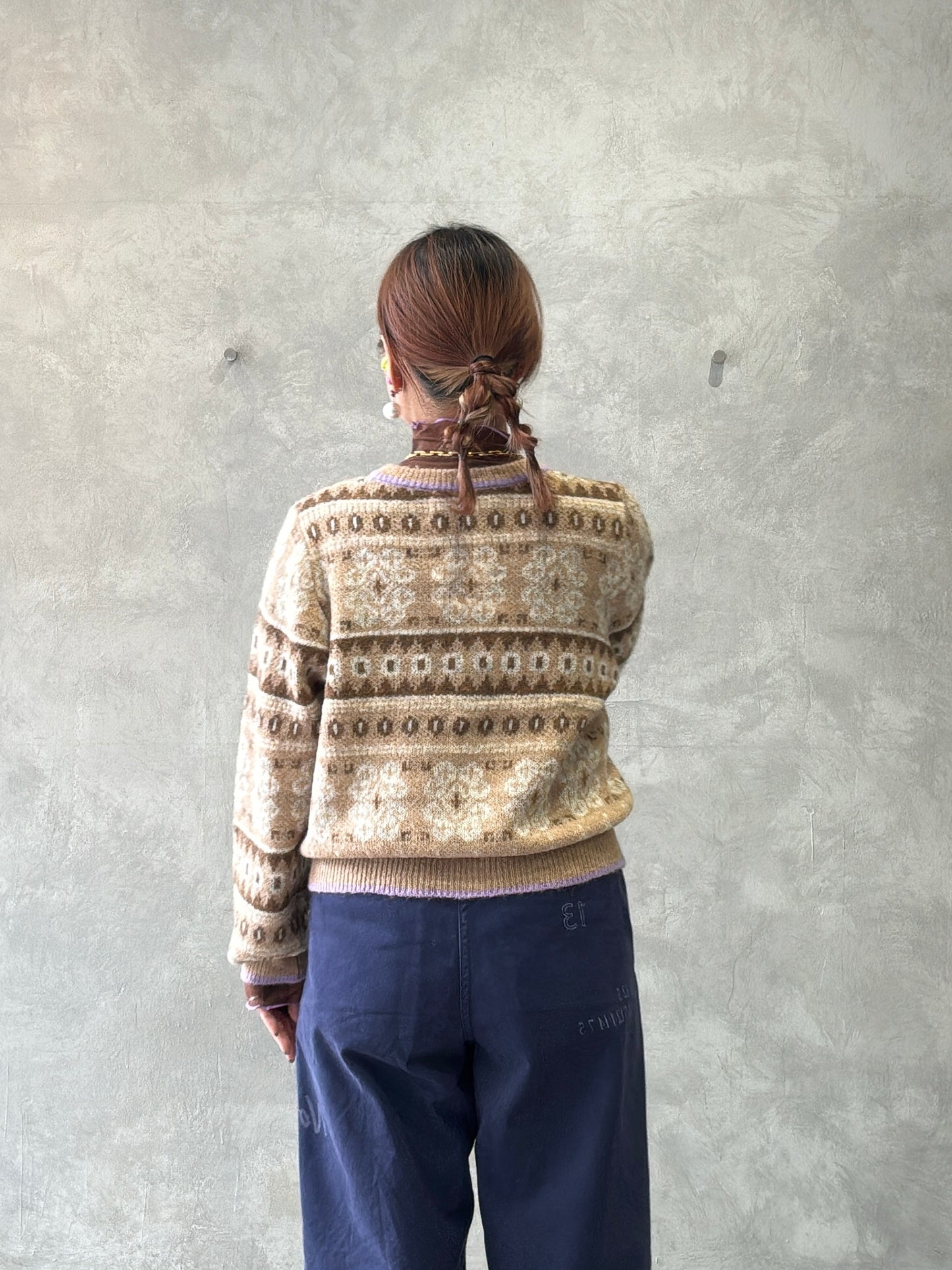 ジャガードカーディガン／LE MÉLANGE