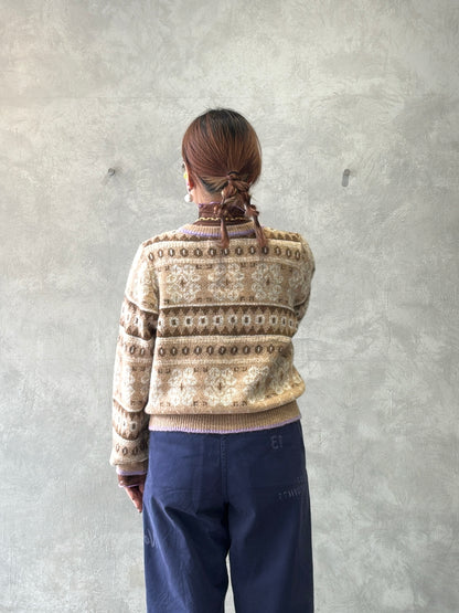 ジャガードカーディガン／LE MÉLANGE