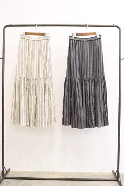 受付終了【予約⚡︎販売】マルチストライプスカート／#8643302／LE MÉLANGE／2026 AW #1