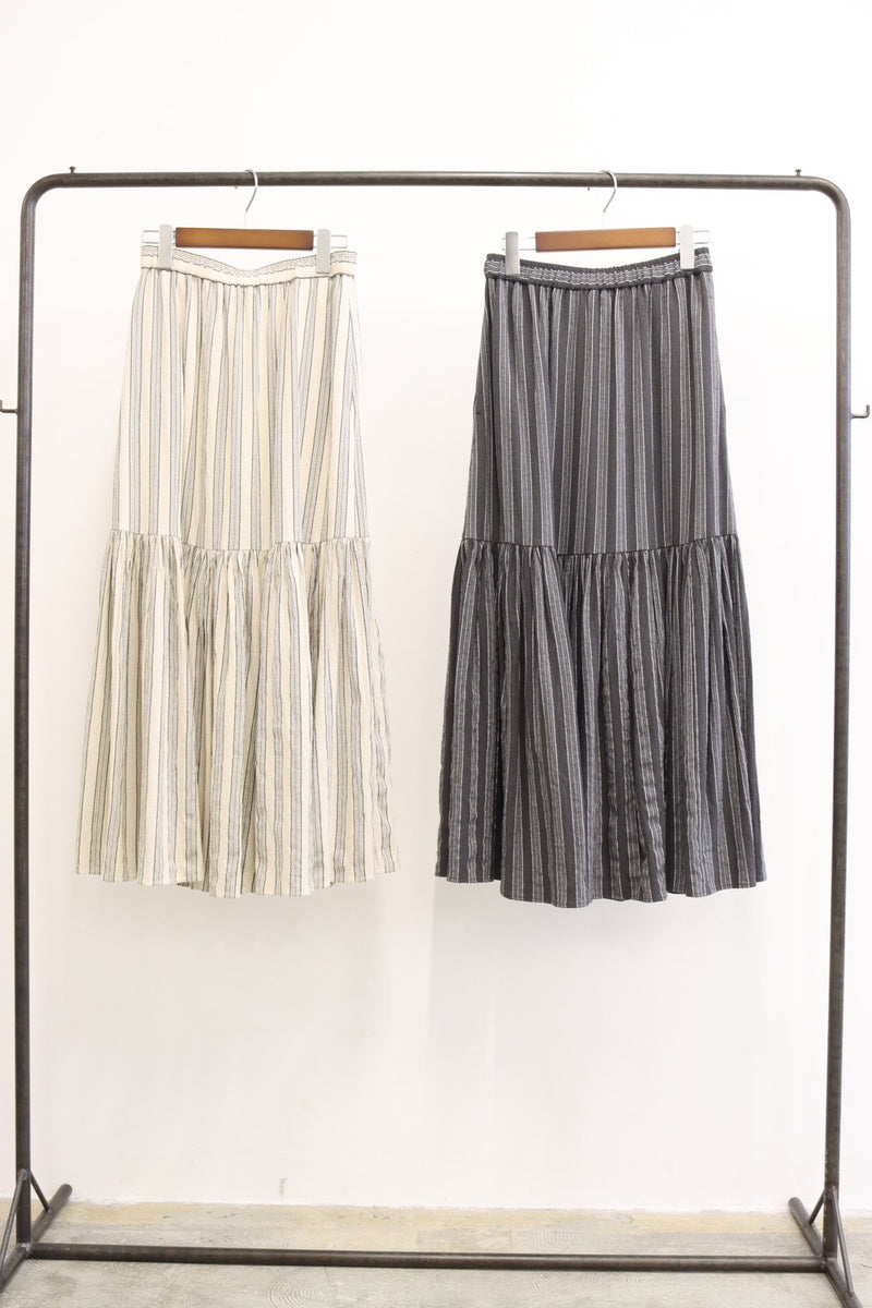 受付終了【予約⚡︎販売】マルチストライプスカート／#8643302／LE MÉLANGE／2026 AW #1