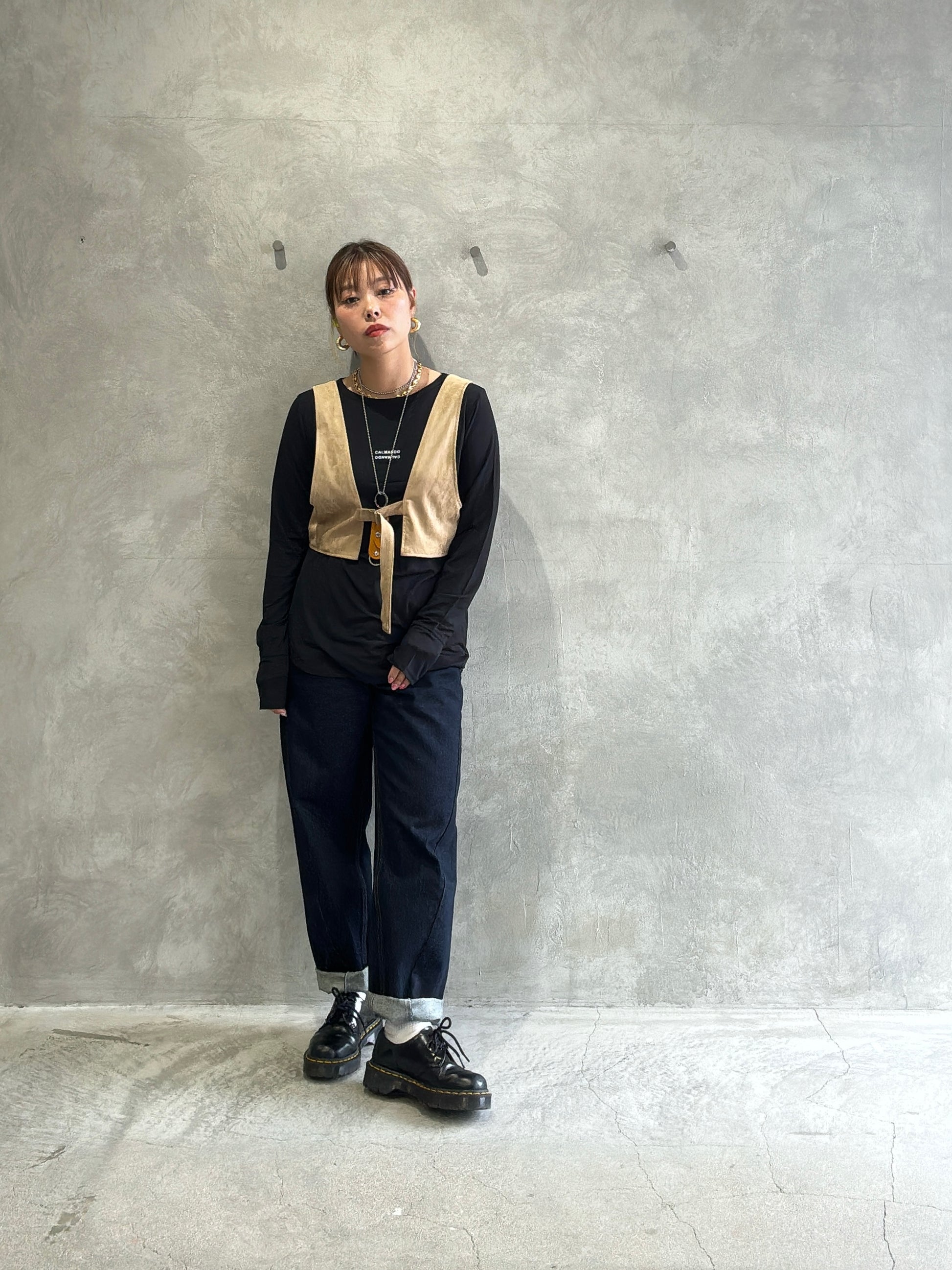 ECOスウェードベスチェ／8613701／LE MÉLANGE