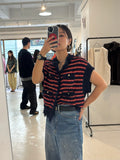 【予約⚡︎販売】ボーダーシャネルニットベスト／MG KN - 27021 - S／MARGAUX VINTAGE／2027 PRE SPRING COLLECTION