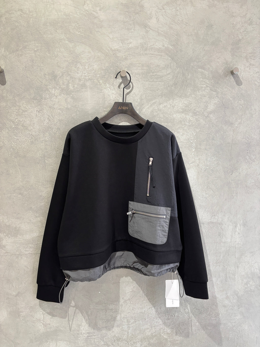 ナイロンドッキングスウェット