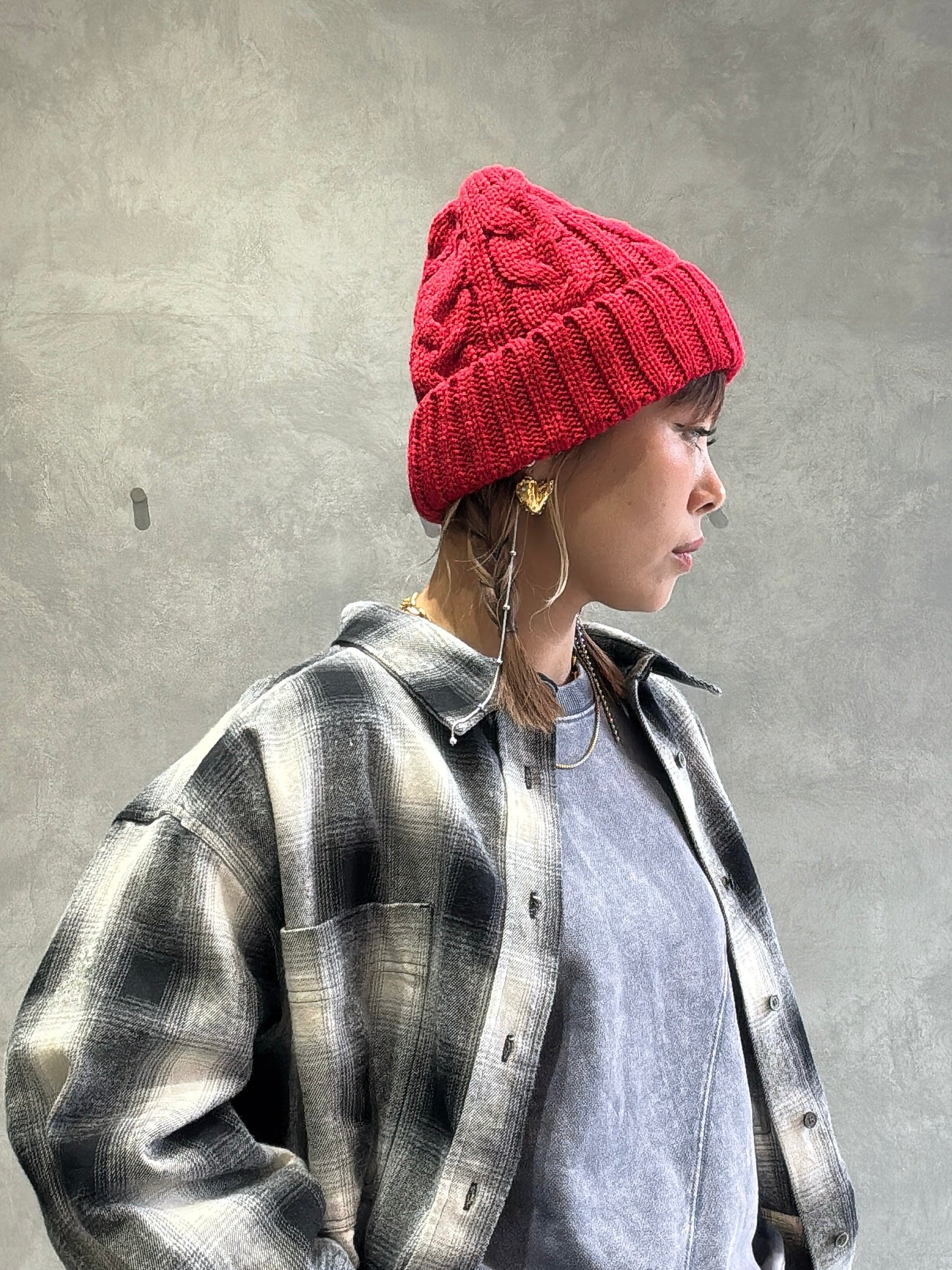 ゆるフィットニットキャップ