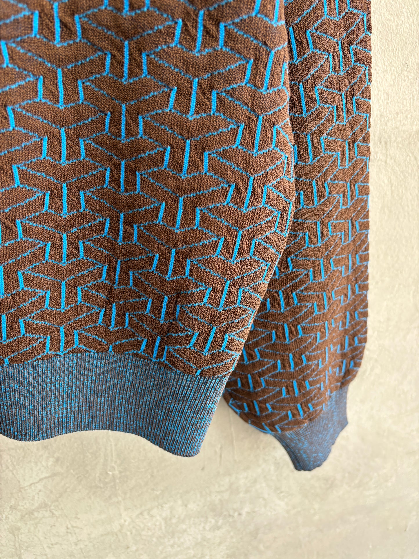 連続柄ニットカーディガン／LE MÉLANGE