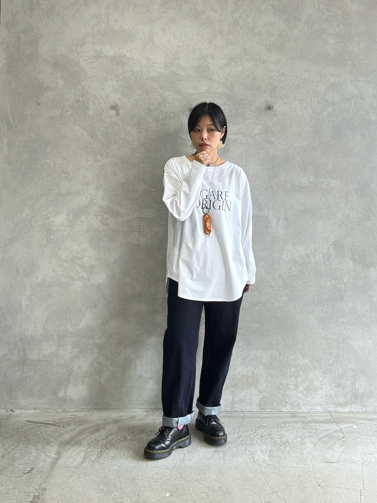 ロゴプリントロンT／Anna Kerry