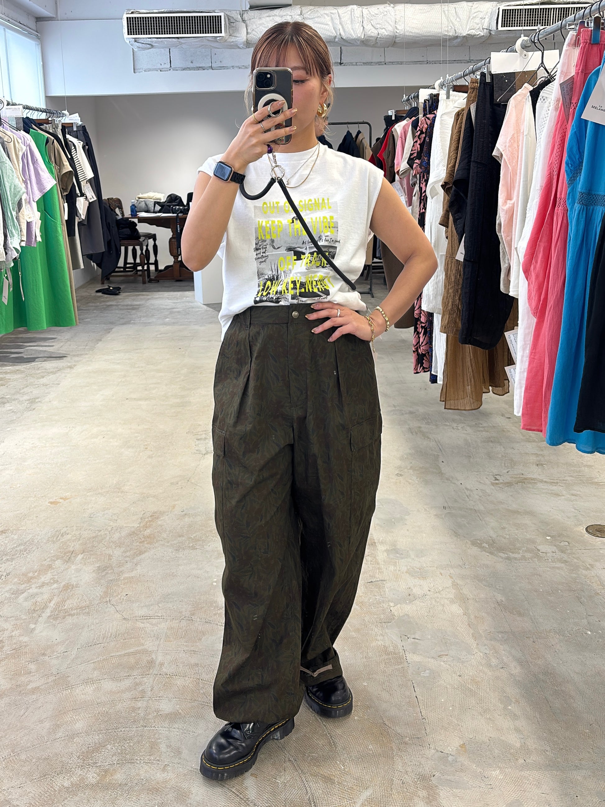 受付終了【予約販売】花柄プリントカーゴパンツ／8623505／LE MÉLANGE／2026 SS#2