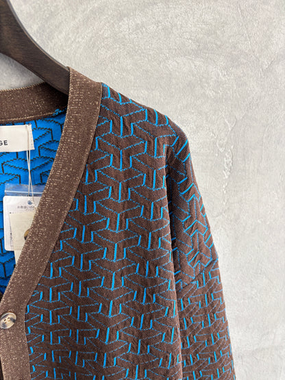 連続柄ニットカーディガン／LE MÉLANGE