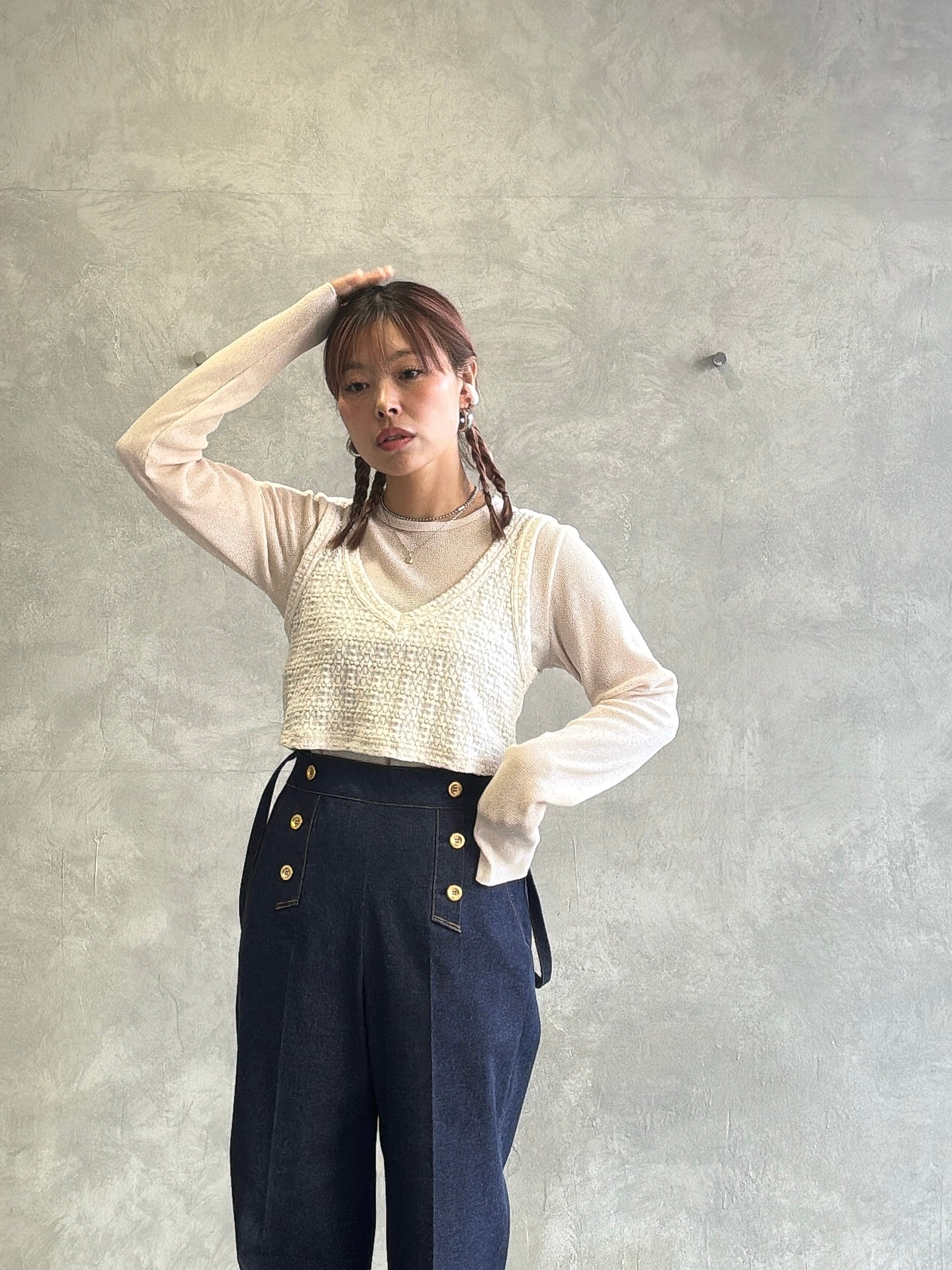 ボートネックカットソー／8611010／LE MÉLANGE