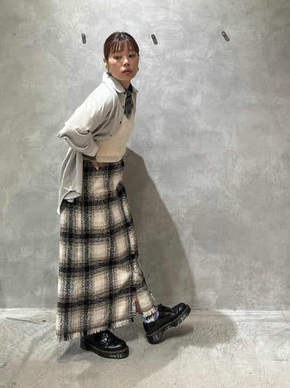 クラッシュツイードタイトスカート／the Nines