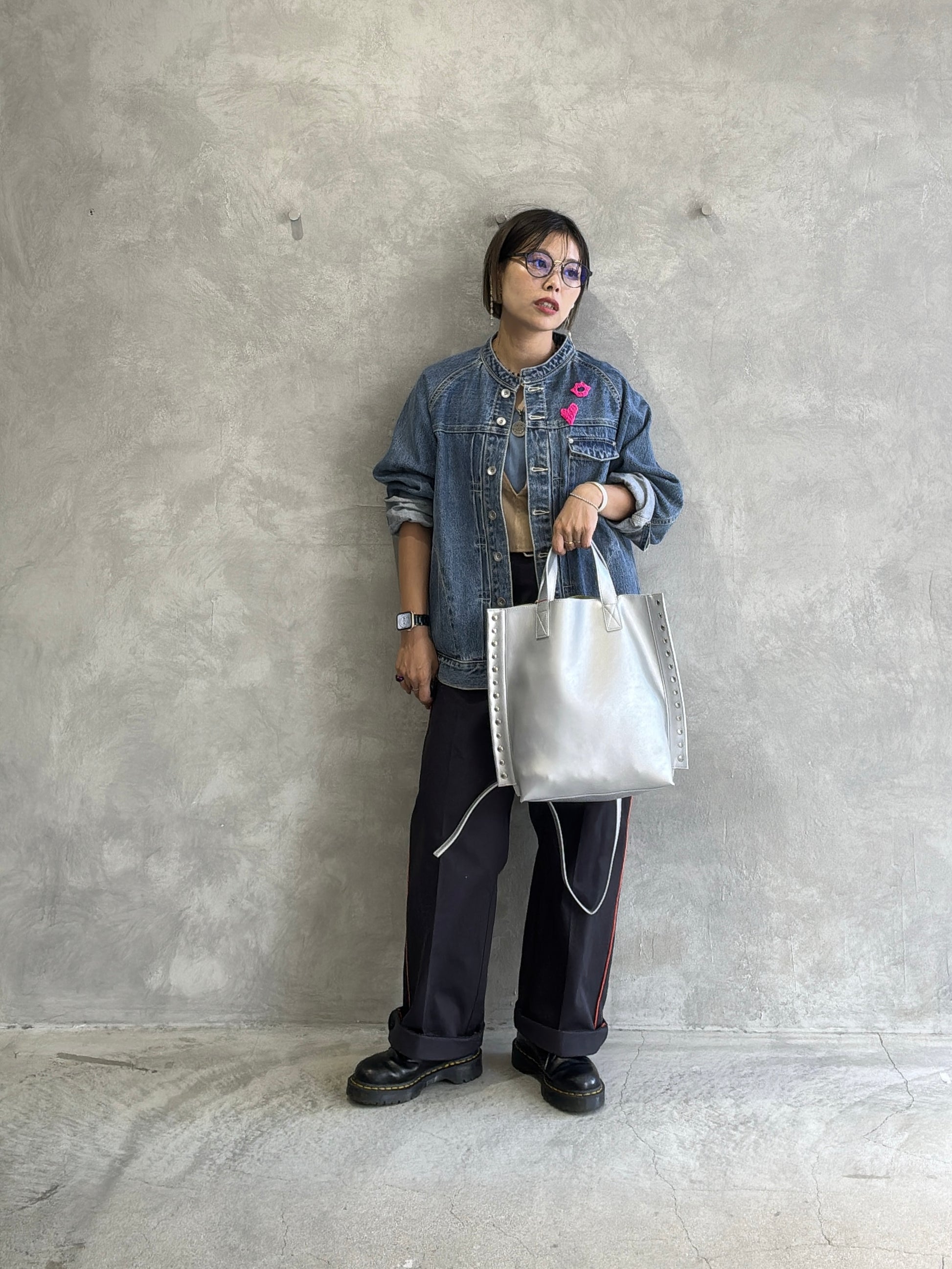 【予約販売】リベット2wayトートバッグ／cheek