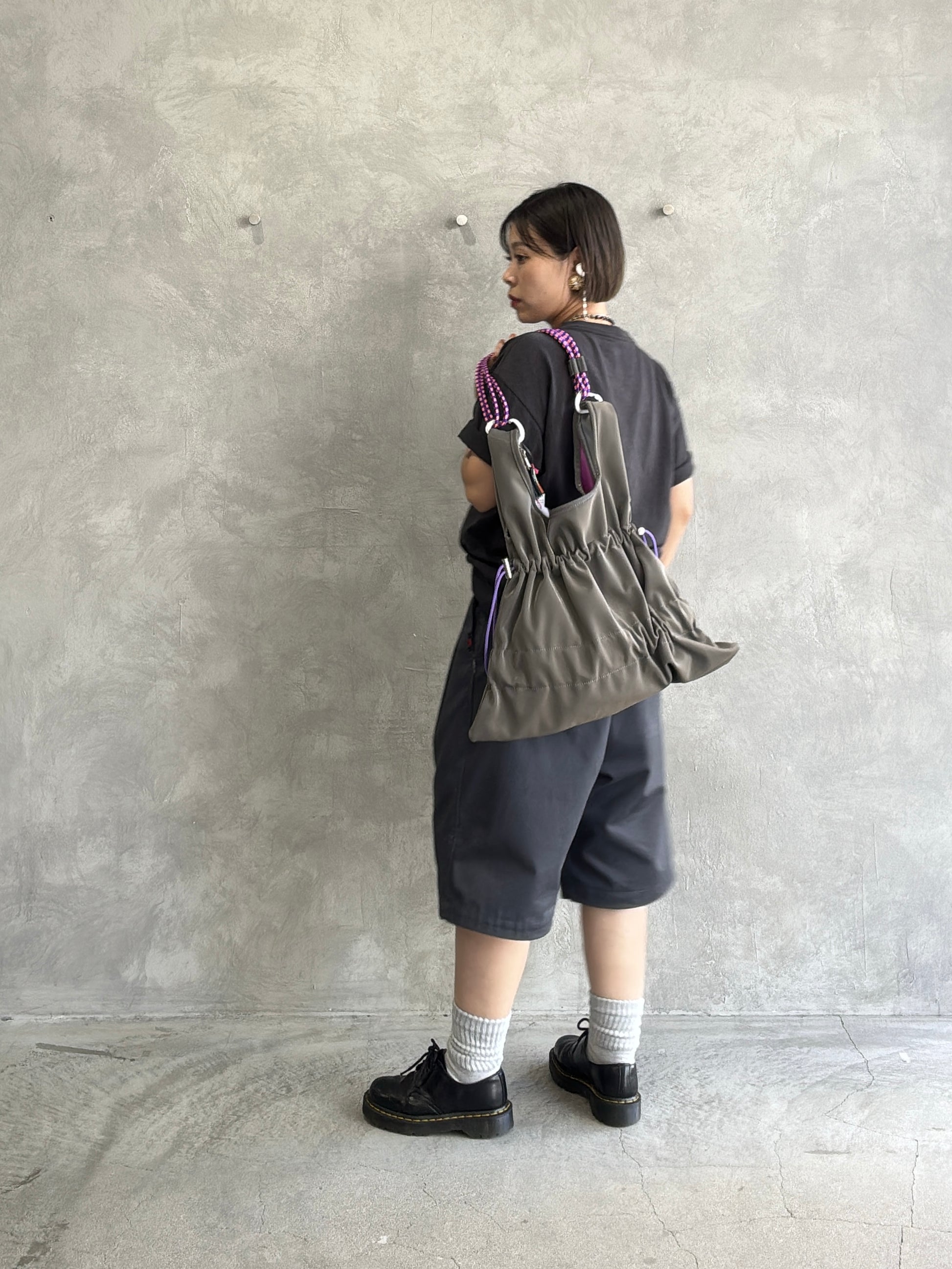 【予約販売】ベルベットエナメル2wayティアードワンショルバッグ／cheek