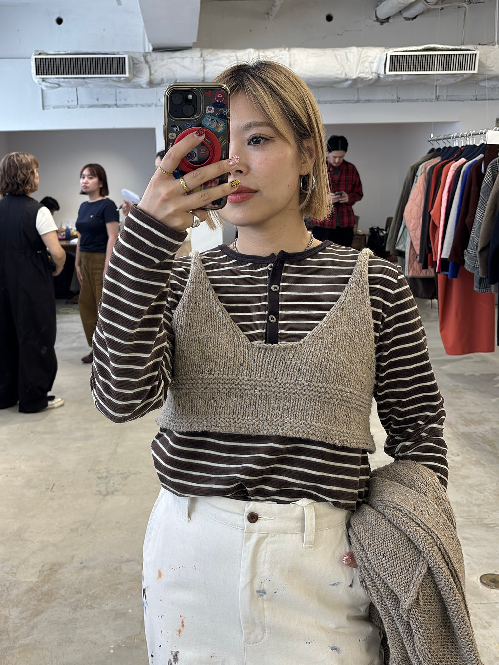 受付終了【予約⚡︎販売】2WAYコーデュロイボーダーヘンリーネックロンT／8651002／LE MÉLANGE／2026 AW #2