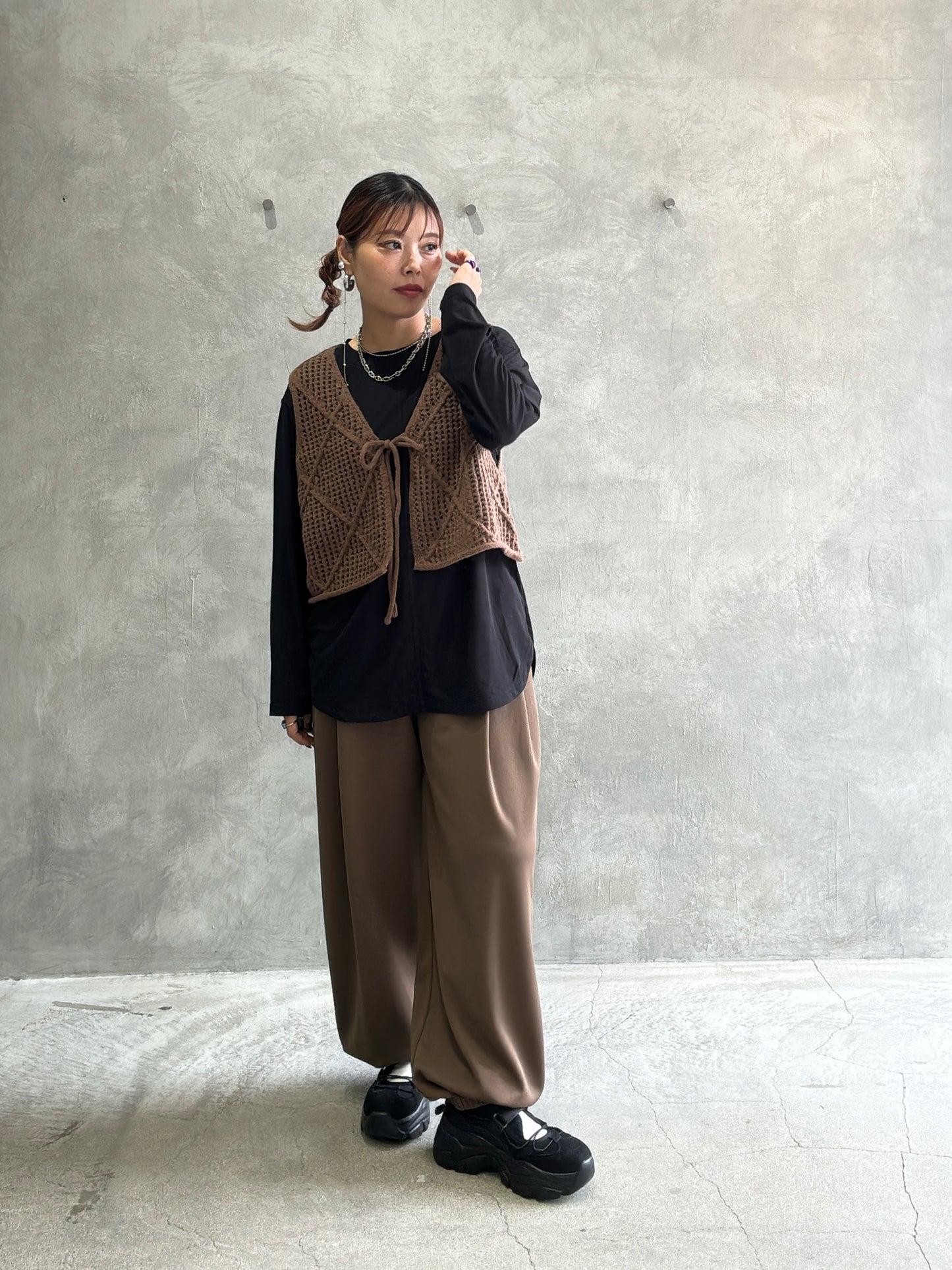 【再入荷】タックポケットジャージジョガーパンツ／CYAN TOKYO